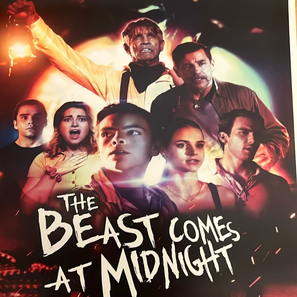 The Beast Comes At Midnight poster signed by actor Michael McKeever
